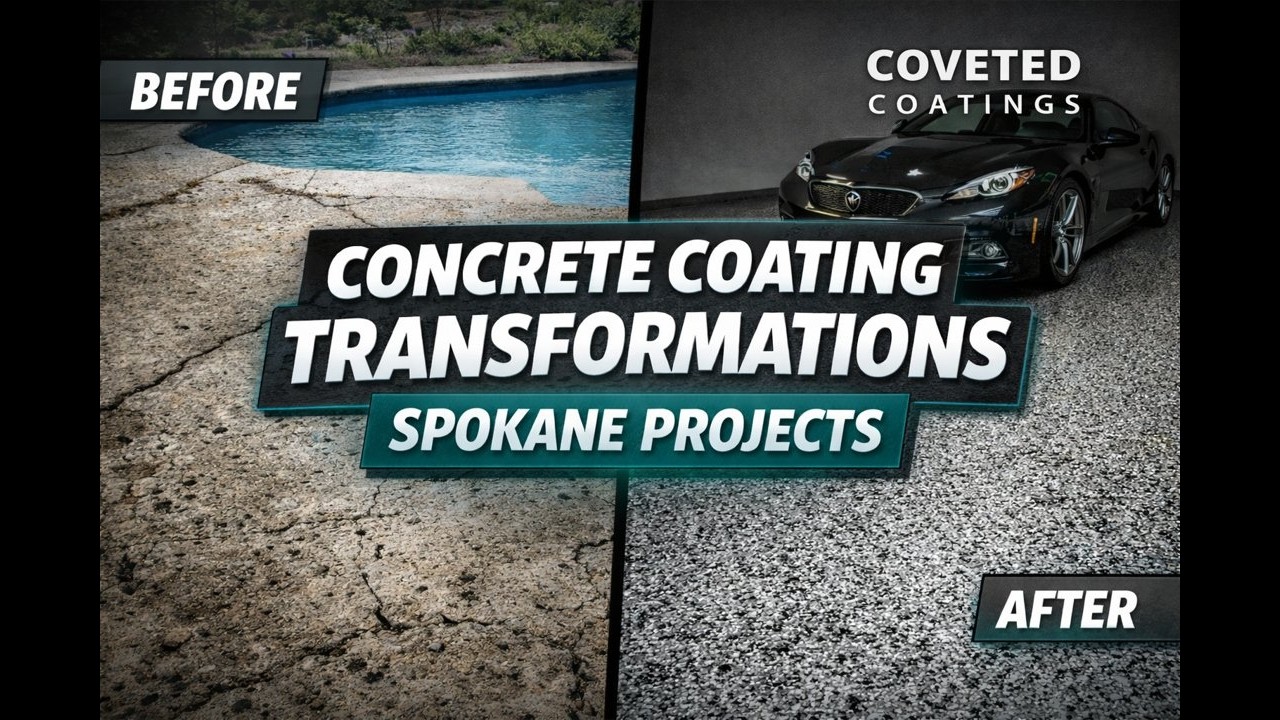 26 Minutes of Satisfying Concrete Transformations Garage Floors, Grind & Seal, Patios Spokane WA