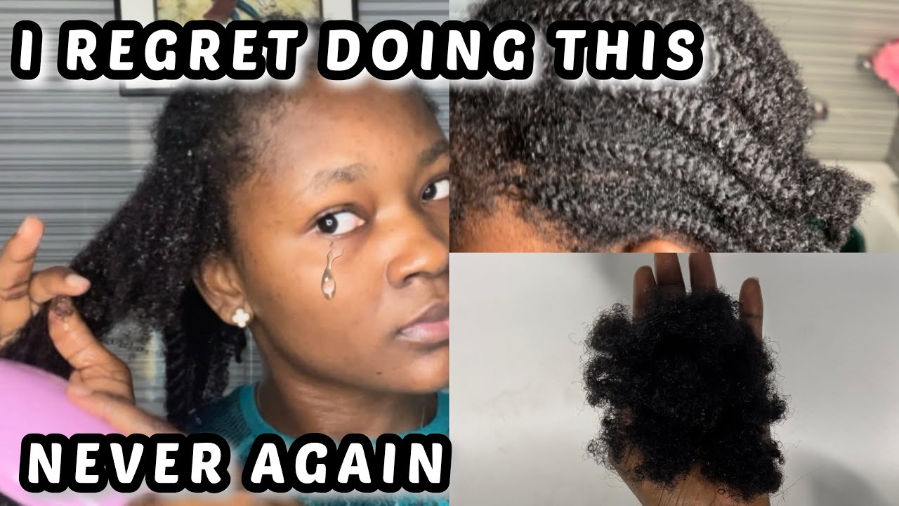 TAKING OUT 3 MONTHS OLD CORNROWS*I regret doing this*