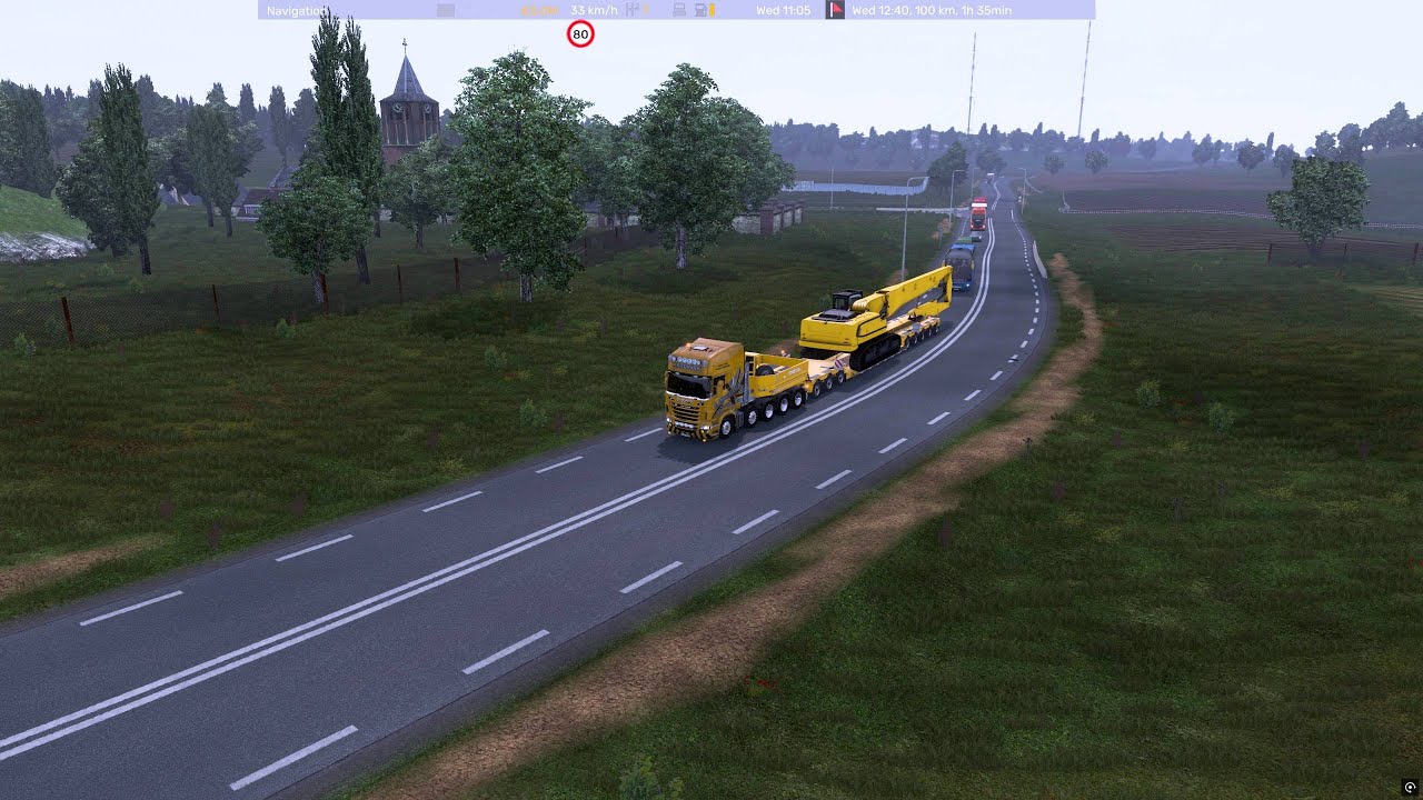 ETS2 1.53 BBM Trailer EB5  3.4.1 | RJL R6 DC16 (4500Nm) V8 SOUND | Dortmund (D) - Groningen (NL)