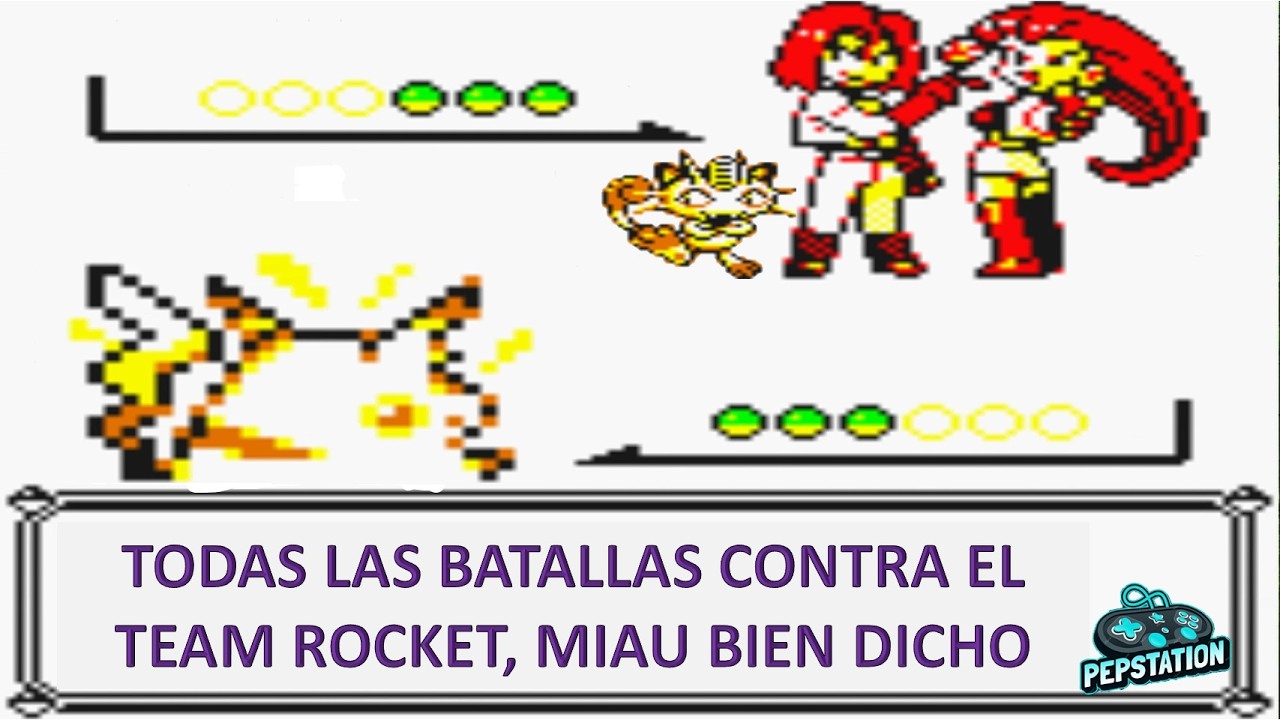 TODAS LAS BATALLAS POKEMON CONTRA TEAM ROCKET | Pokemon Amarillo