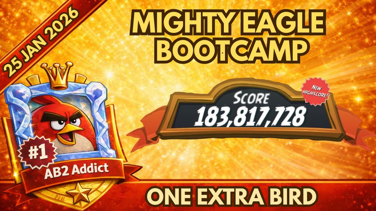 Angry Birds 2 - Mighty Eagle Bootcamp 25 Jan 2026 *One Extra Bird* (MEBC TODAY)