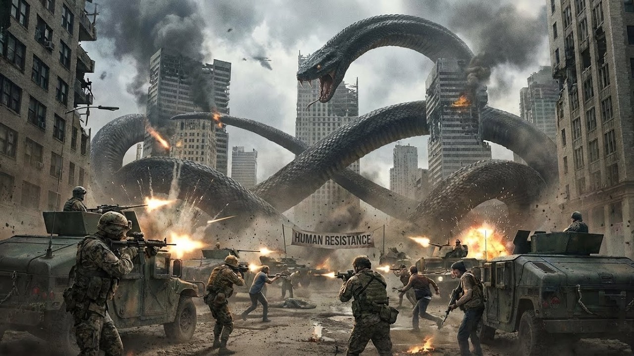City Under Siege by a Monster Snake | Epic Action Story