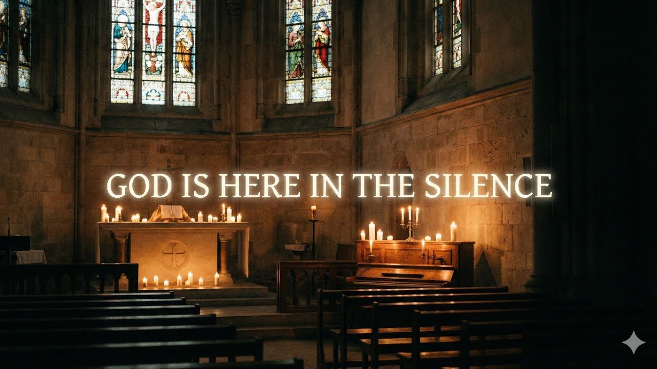 GOD IS HERE IN THE SILENCE | Peaceful Midnight Worship Piano Instrumental