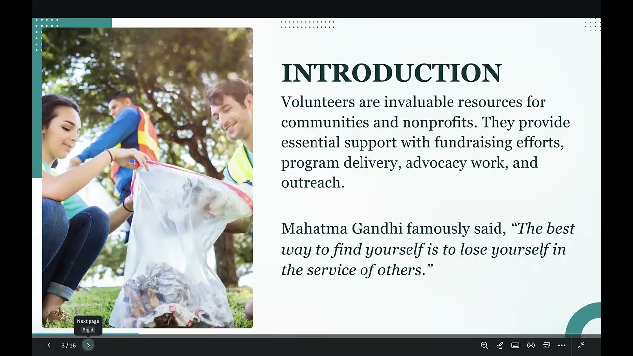 Service - Volunteering and Addressing the Need of Communities