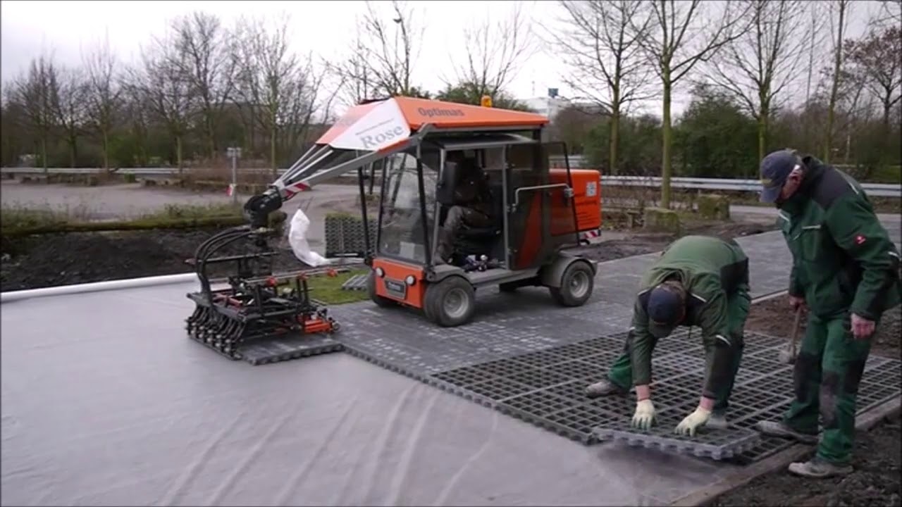 Maschinelle Pflasterverlegung - TTE® Gittersystem (Teil 1)