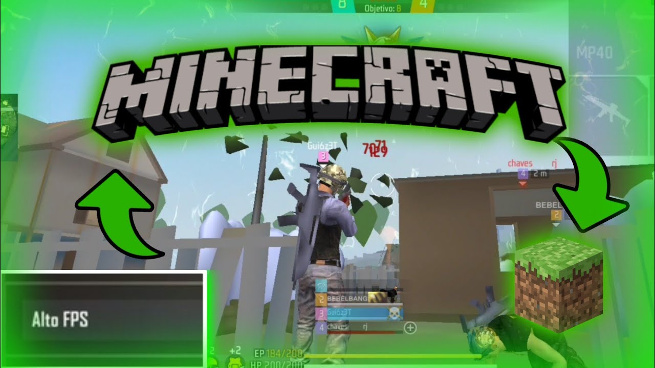 (Jogar sem Travar) Como Deixar O Free Fire IGUAL Minecraft no Celular