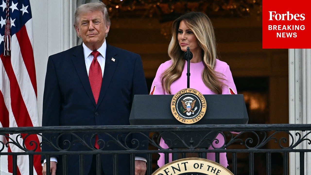 Первая леди Мелания Трамп публично объявляет о принятии Палатой представителей закона &laquo;О поддержк...