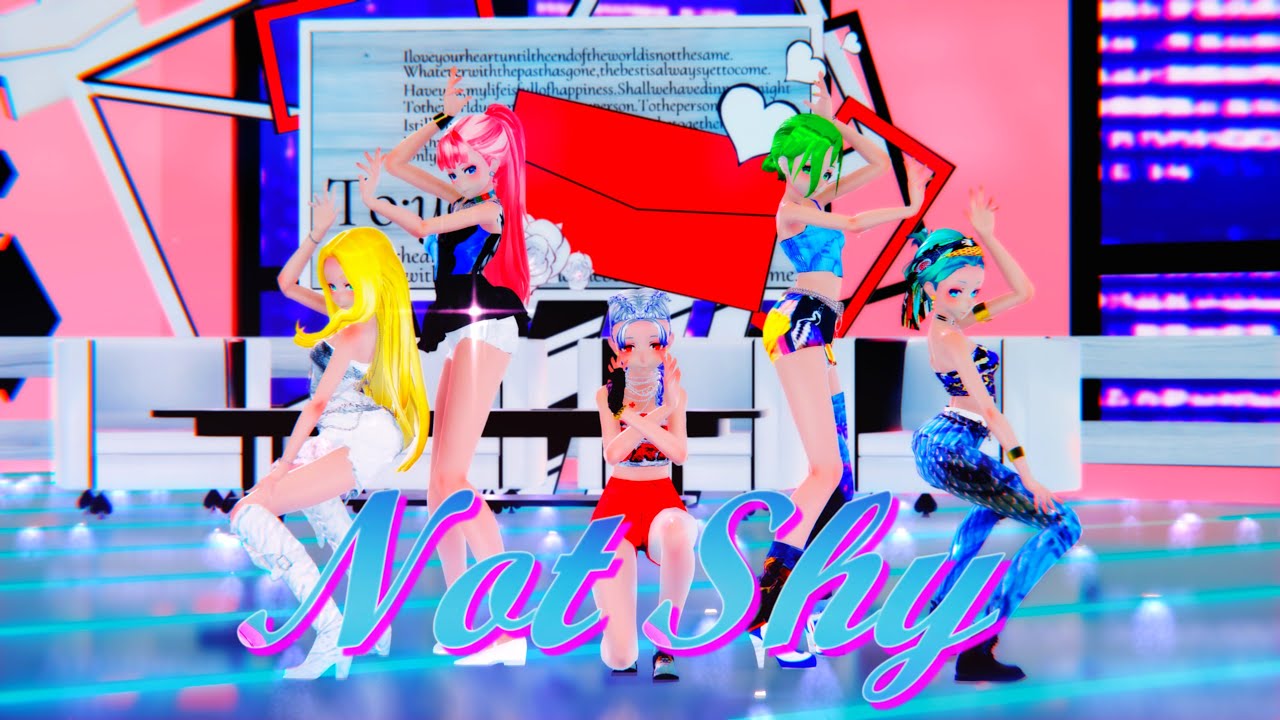 ≡MMD≡ Miku.Gumi.Luka.Haku.Rin - Not Shy / ITZY [4KUHD60FPS][Eng sub]