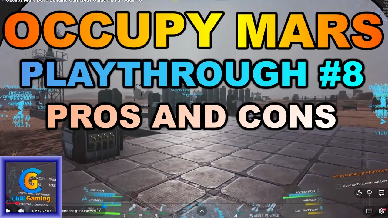 Occupy Mars Gameplay Episode 8: The Pros and Cons of Base Platform Design and Well Design Guide
