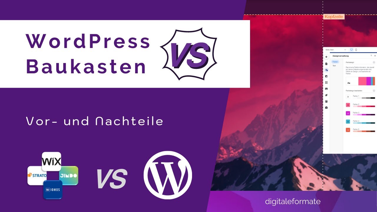 WordPress oder Homepage Baukasten: Vor- und Nachteile | Vergleich