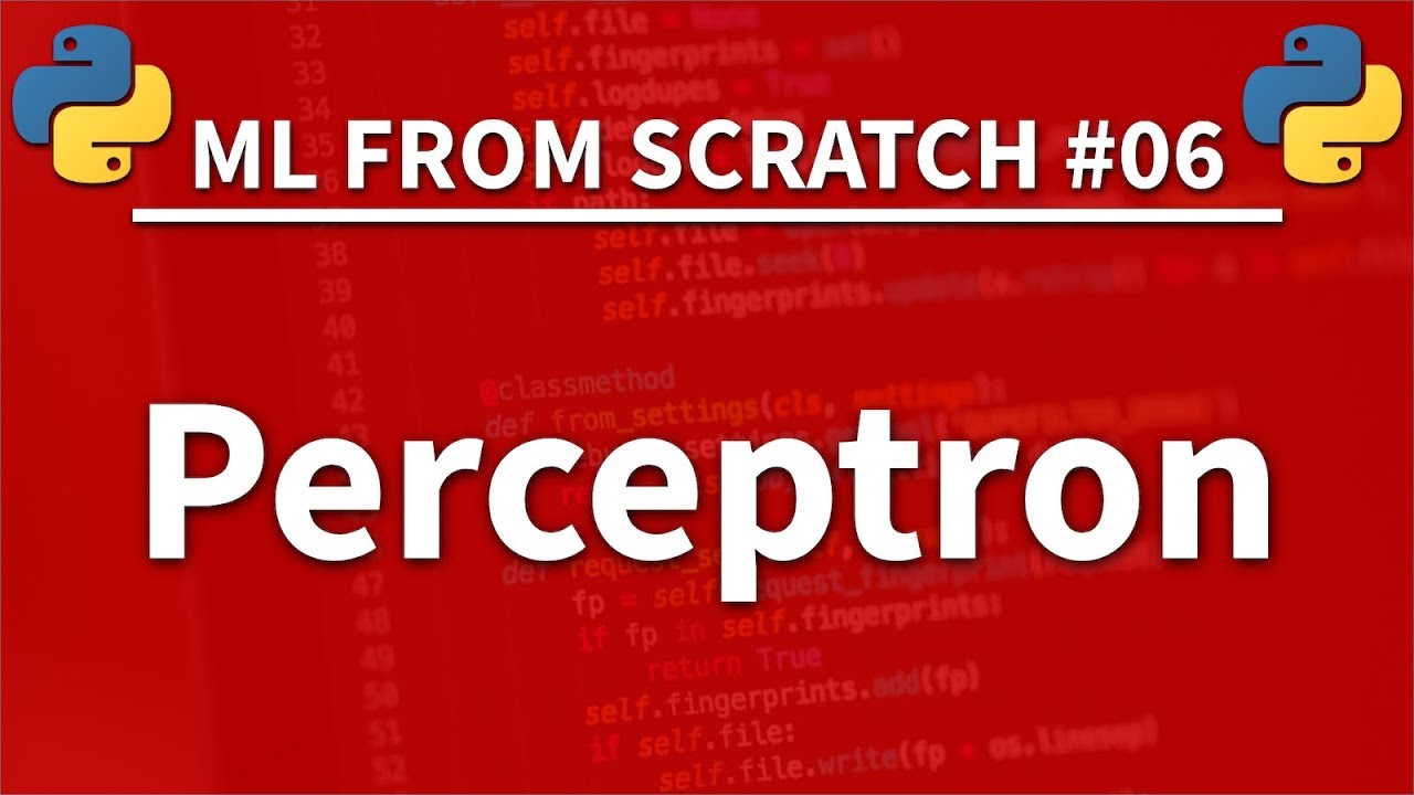 Персептрон на Python — Машинное обучение с нуля 06 — Учебное пособие по Python