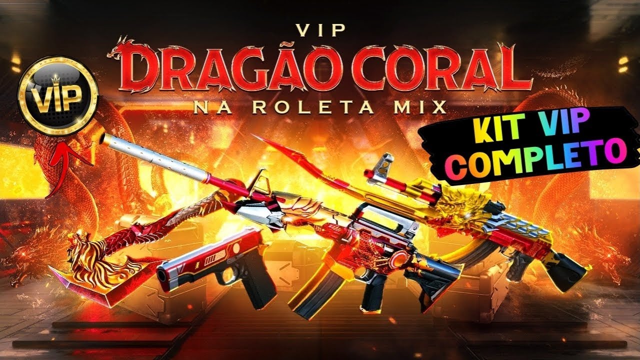 ROLETA MIX 2024 | KIT VIP DRAGÃO CORAL | CROSSFIRE BR