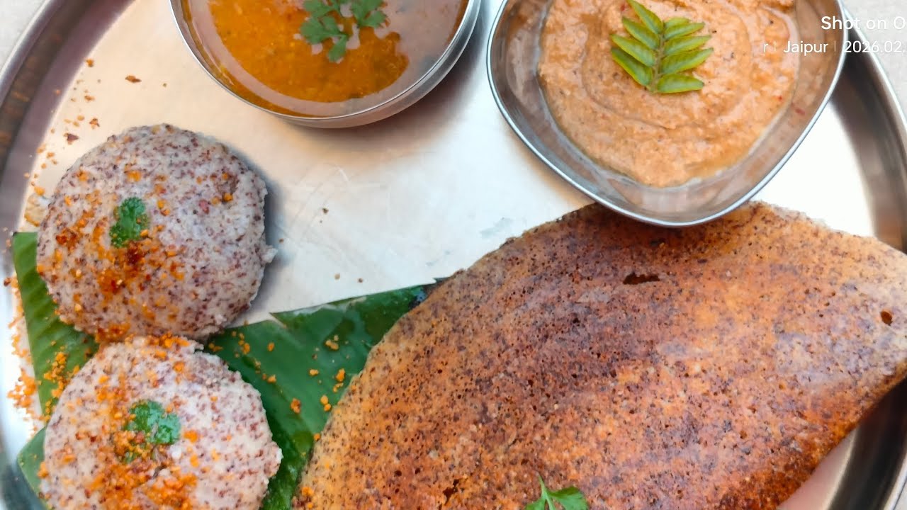 The Ultimate Healthy Comfort: Ragi Ghee Podi Idli & Dosa