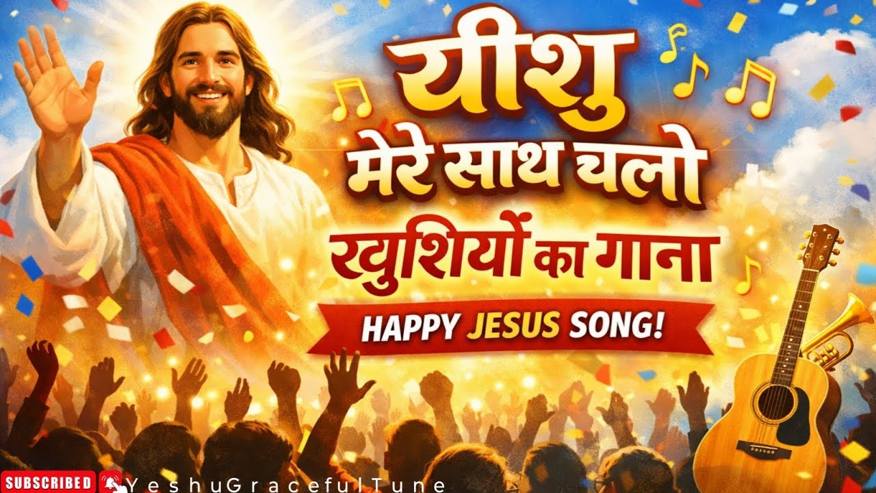 New Happy Jesus Song | यीशु मेरे साथ चलो | Christian Worship Song❤️‍🔥Hindi#jesus