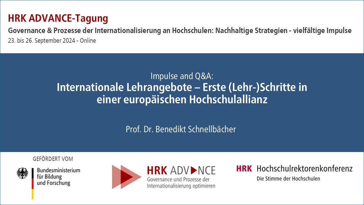 Internationale Lehrangebote – Erste (Lehr-)Schritte in einer europäischen Hochschulallianz“