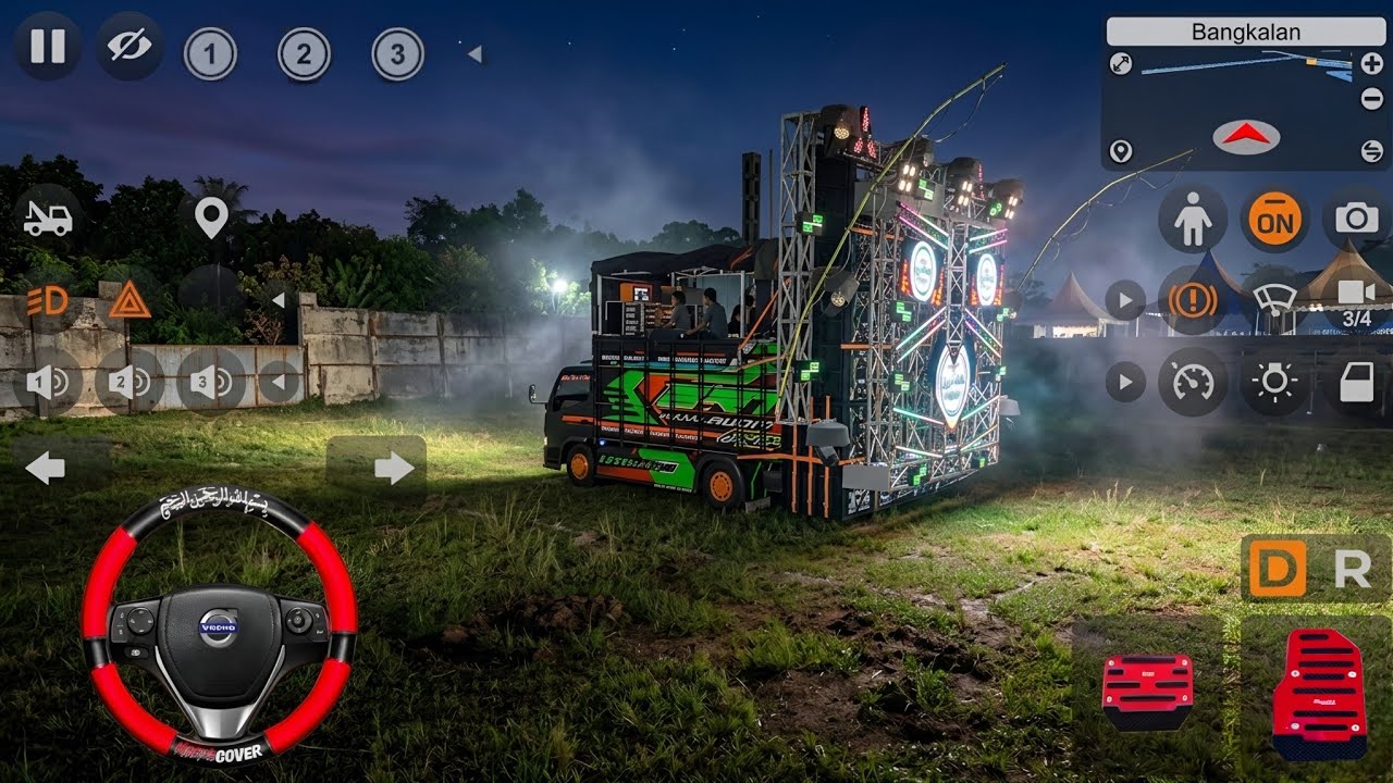 Truk Oleng Ragasa Bawa Sound Horeg Dari Malam Sampai Pagi l Mod Bus Simulator Indonesia