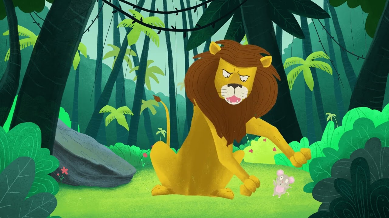 Il Topo e il Leone 🐭🦁 | Favole brevi | @tadaplay