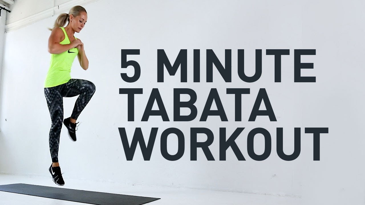 5 MINUTE FAT BURNING TABATA WORKOUT (No Equipment)