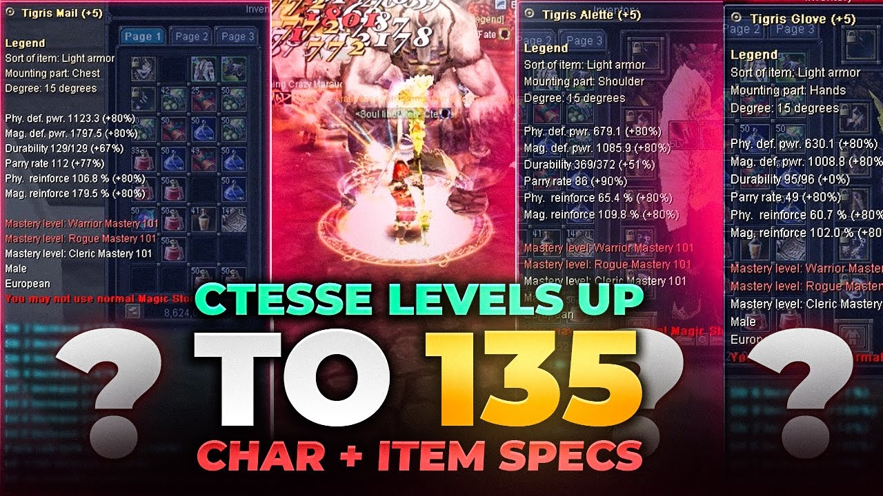 Ctesse Char Specs! | 135 Level Wizard | Silkroad Online ISRO Feronia