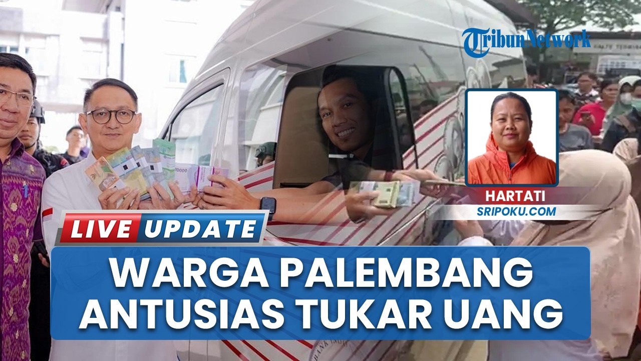 Masyarakat Palembang Antusias Tukar Uang Pecahan untuk Lebaran