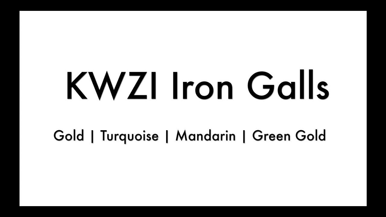 KWZI Iron- Gall Inks Compilation