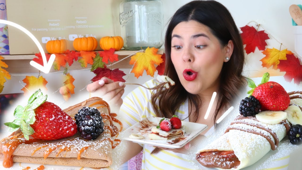 3 Recetas de Crepas Fáciles *Dulces,Saladas y Chocolate*  | RebeO