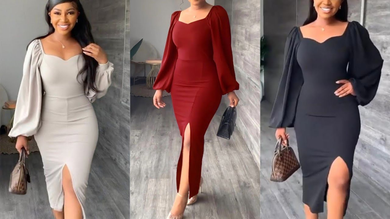 How To Cut And Sew Off Shoulder Fitted Dress With Front Slit.#cuttingandstitching,#dress,#howto