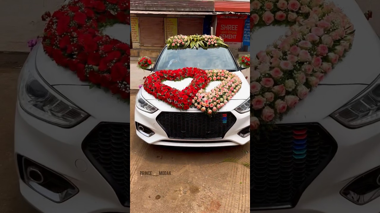 Car decoration idea | Car decoration | wedding car decoration | flower decoration | PrinceModak.