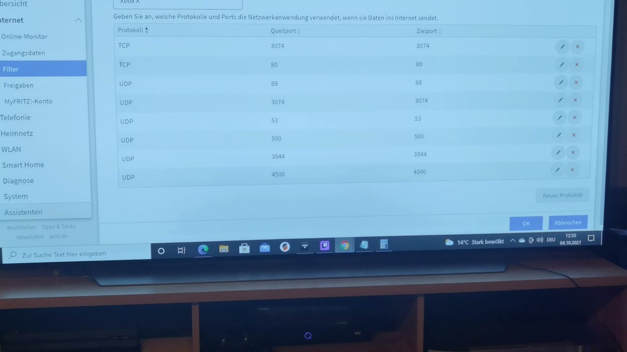Xbox One NAT-Typ öffnen Ports Freigeben Teredo Problem Beheben Fritz Box 7590 Deutsch Neues Video