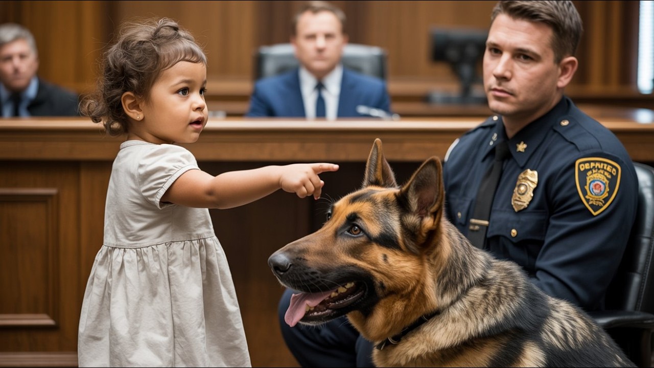 3 Year Old Girl Points at Police Dog in Courtroom, Says Two Words — This Changes Everything