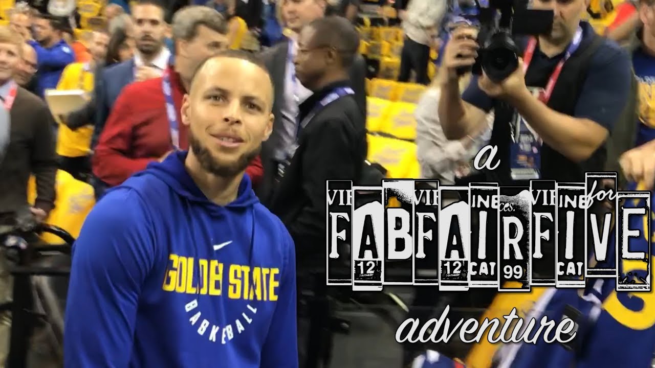 We surprised Stephen Curry at Game One of the 2018 NBA finals
