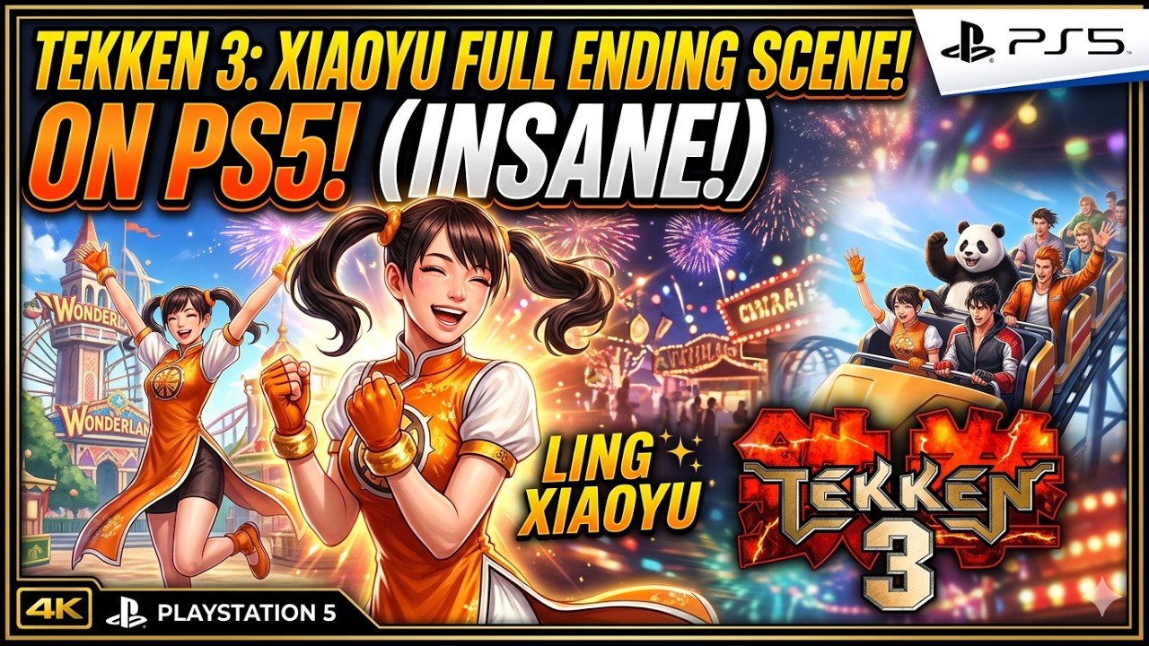 TEKKEN 3 on PS5! 🔥 Xiaoyu Gameplay + Full Arcade Ending (4K Upscaled)