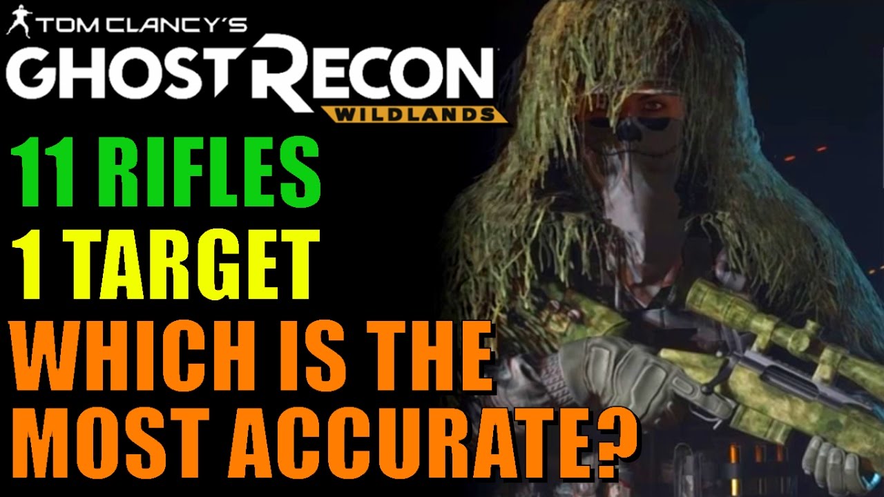 All Sniper Rifle Bullet Drop Compared - GHOST RECON WILDLANDS