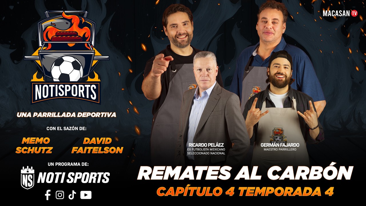 David Faitelson, Memo Schutz y German con Ricardo Pal&aacute;ez en un 