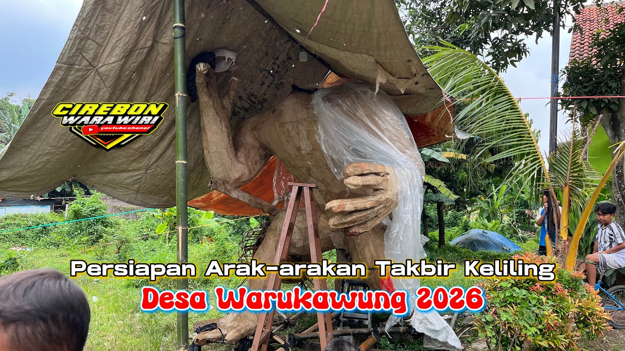 Persiapan Arak-arakan Takbir Keliling Desa Warukawung 2026