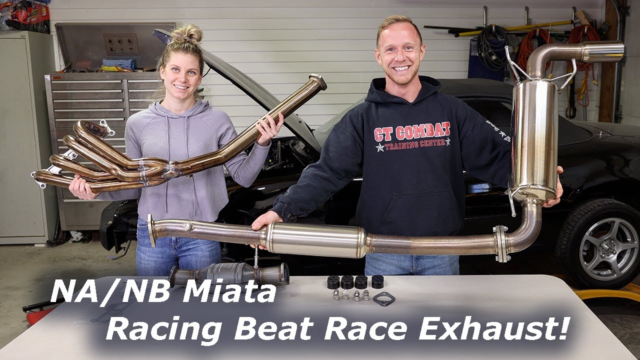 Mazda Mx5 Miata: полная установка выхлопной системы Beat Race Racing + звук! (Magnaflow Cat)