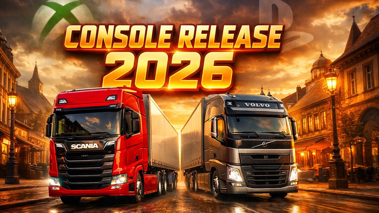 План выпуска ETS2 и ATS для консолей в 2026 году — новые цены и многое другое.