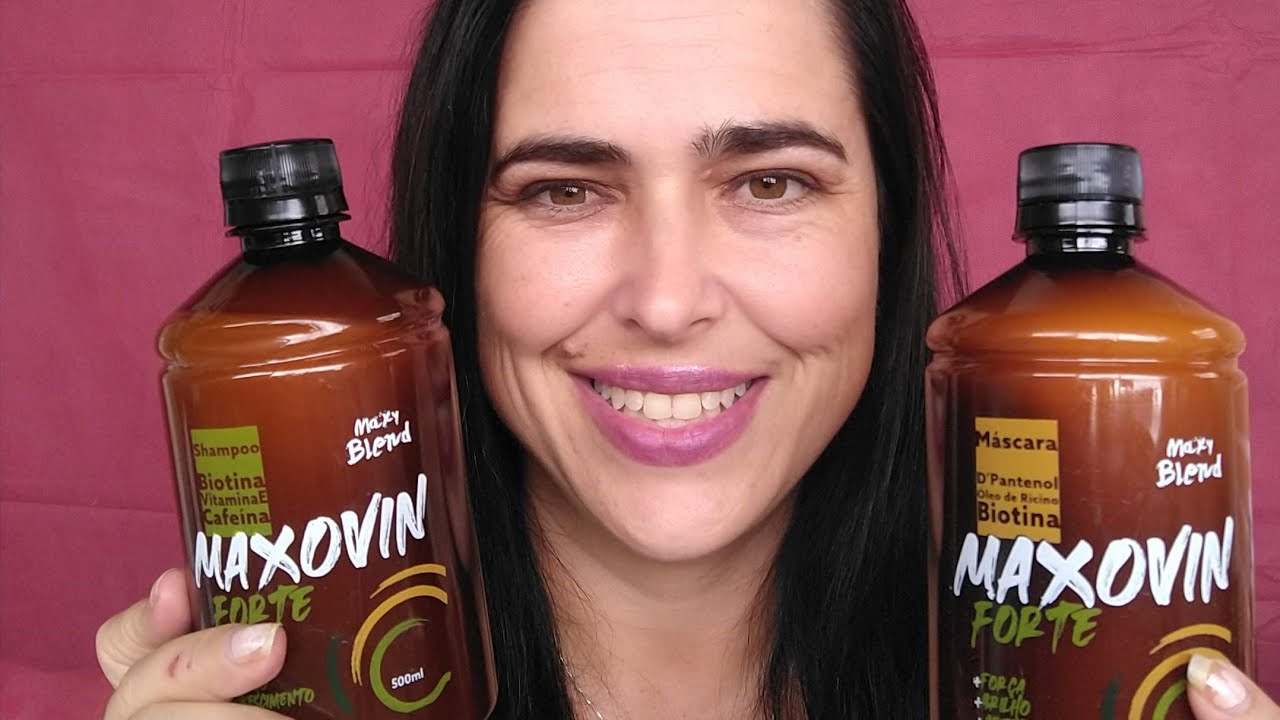 SHAMPOO E M&Aacute;SCARA MAXOVIN DA MAXI BLEND
