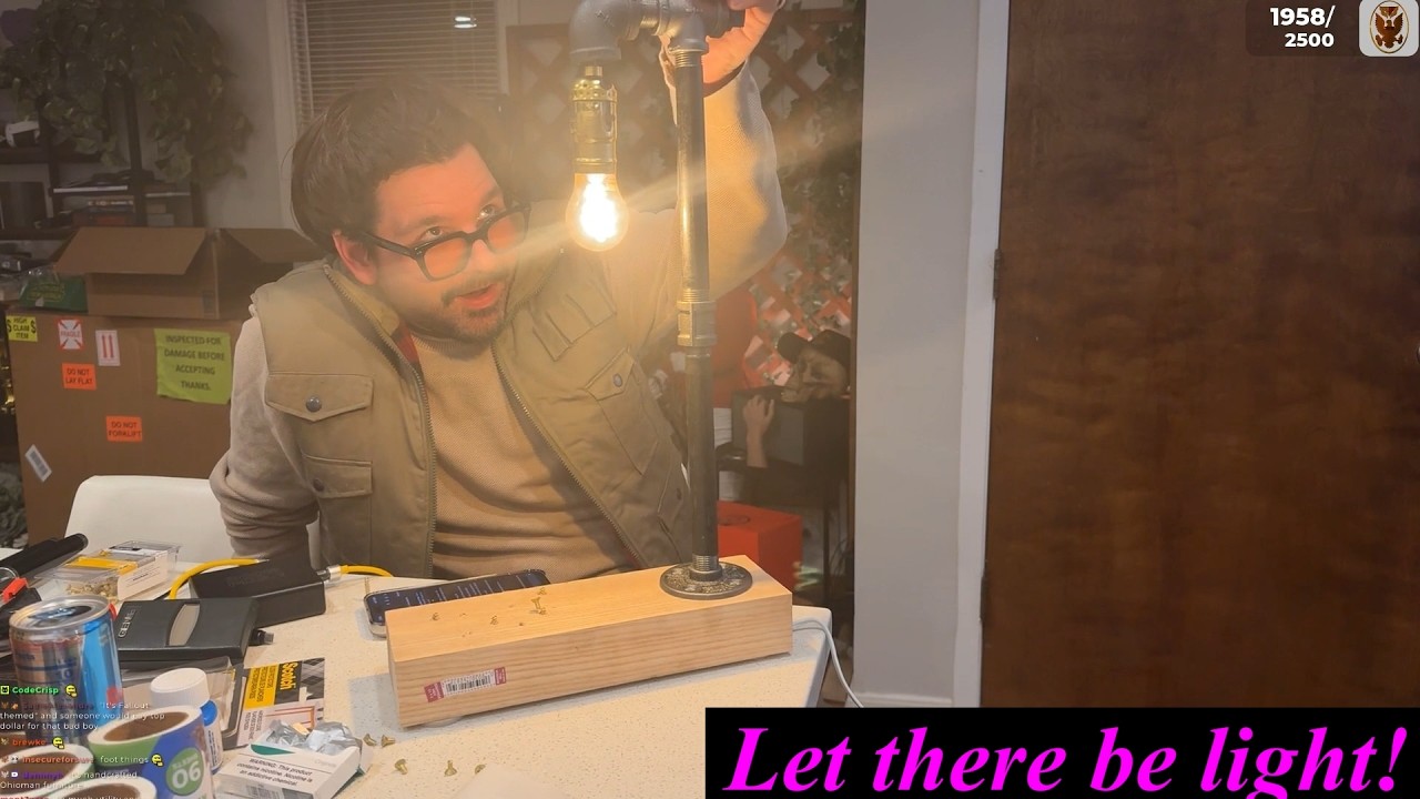 Cyr builds a lamp, will it work?