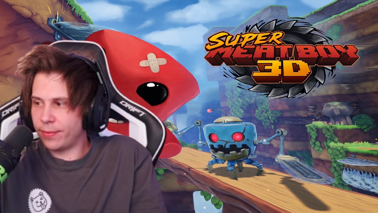 Rubius juega super meat boy 3D