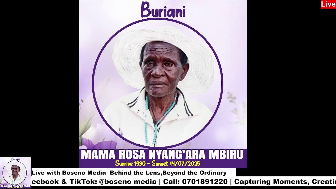 IN LOVING MEMORY OF MAMA ROSA NYANG'ARA MBIRU