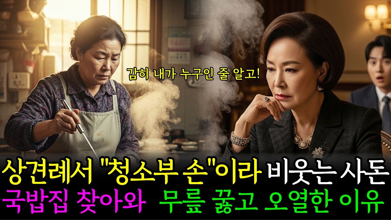 상견례서 청소부 손이라 비웃은 재벌 사돈, 두 달 뒤 처가집에서 찾아와 무릎 꿇고 오열한 이유ㅣ시니어사연ㅣ인생사연ㅣ노후사연ㅣ감동사연ㅣ오디오북
