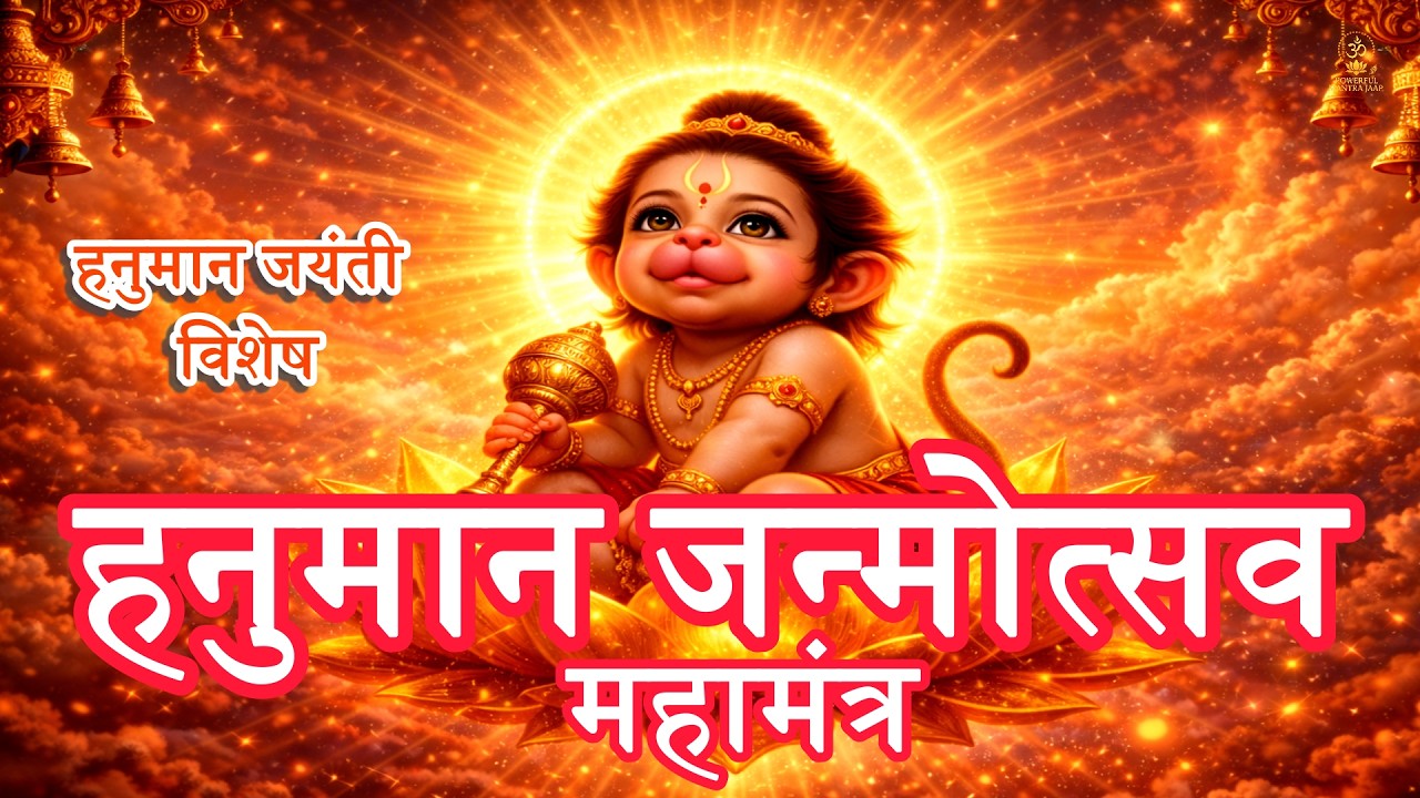 हनुमान जयंती विशेष मंत्र 108 बार 🌺 | Powerful Hanuman Mantra for Blessings, Strength & Protection 🔥