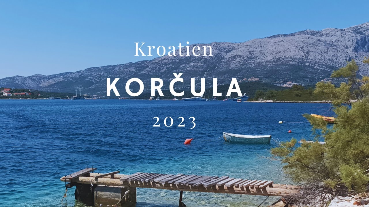 Korcula und Inseln. Wir sind auf der Insel Vrnik auf unserer Reise nach Dubrovnik. Kroatien 2023