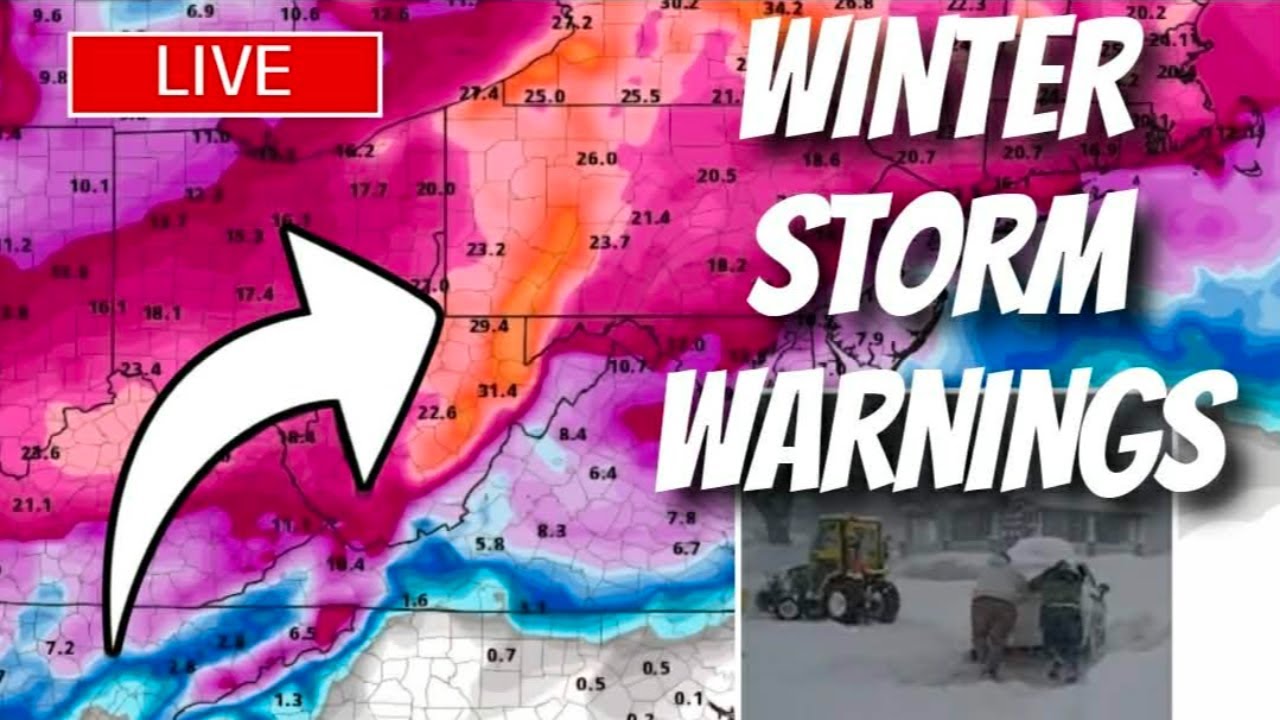 🔴STORM CHASERS LIVE🔴PA/MD/WV Intense Winter Storm coverage!