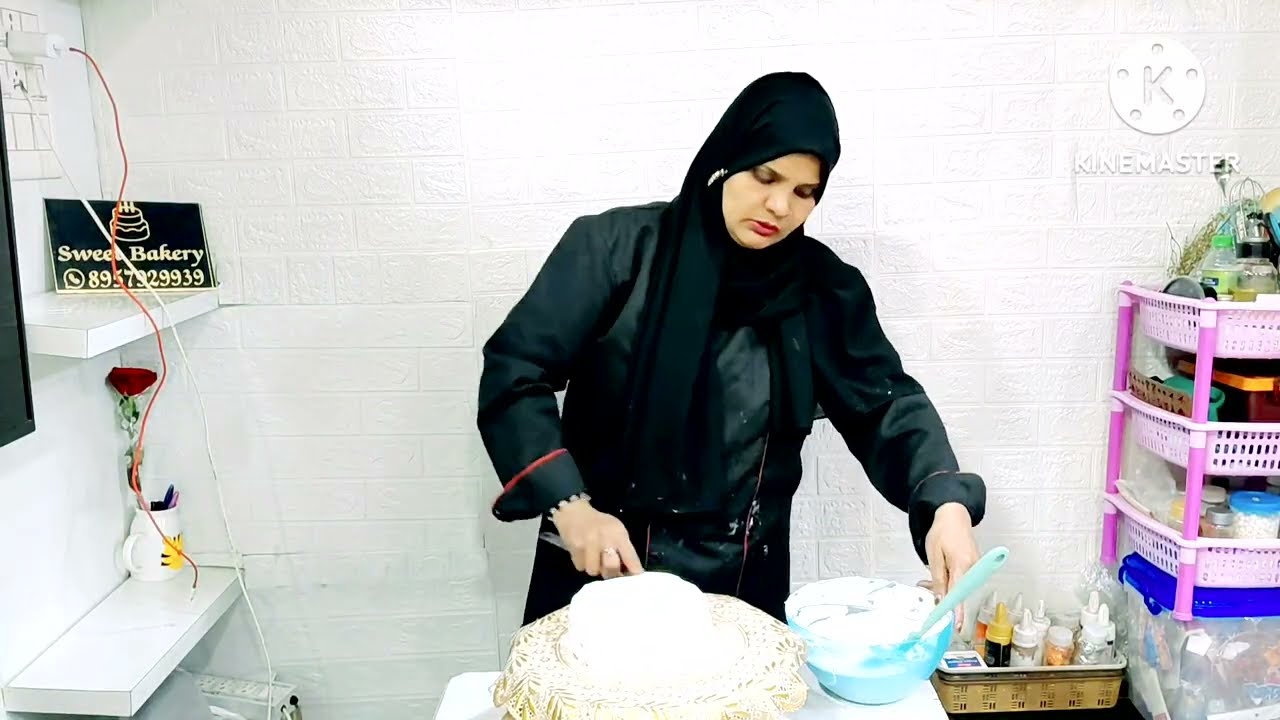 2 tier New trick for cake decoration | cake decoration idea | easy cake decoration | Gokul kitchen
