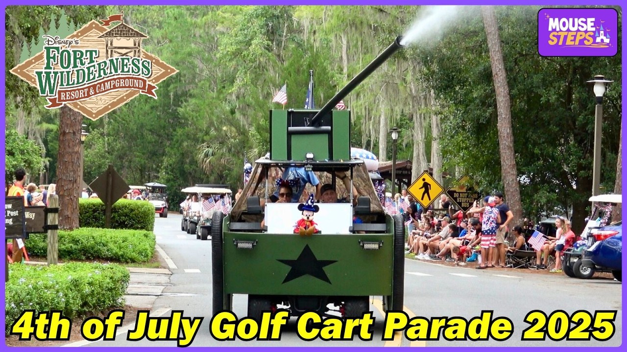4th of July Golf Cart Parade 2025 at Disney&rsquo;s Fort Wilderness Resort and Campground (4K)