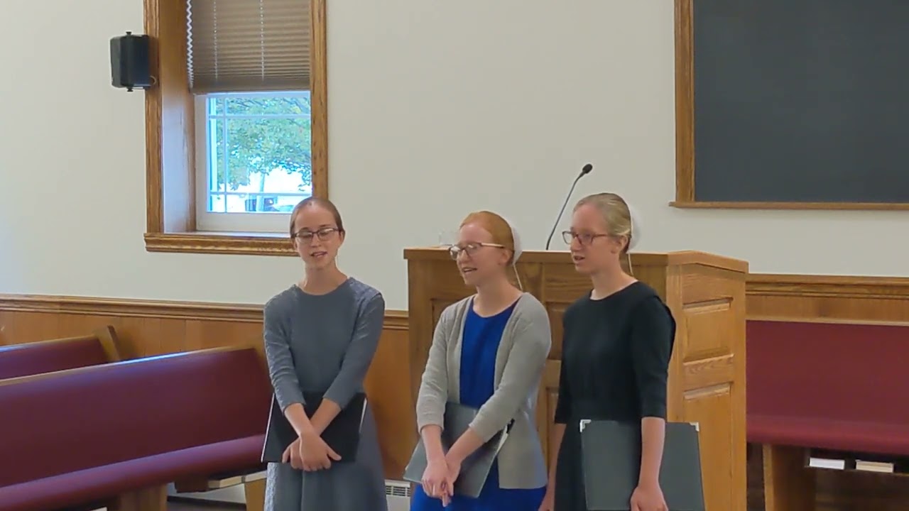 FLAMING CHARIOTS OF FIRE - Yoder Sisters Trio (Lyrics in Description)