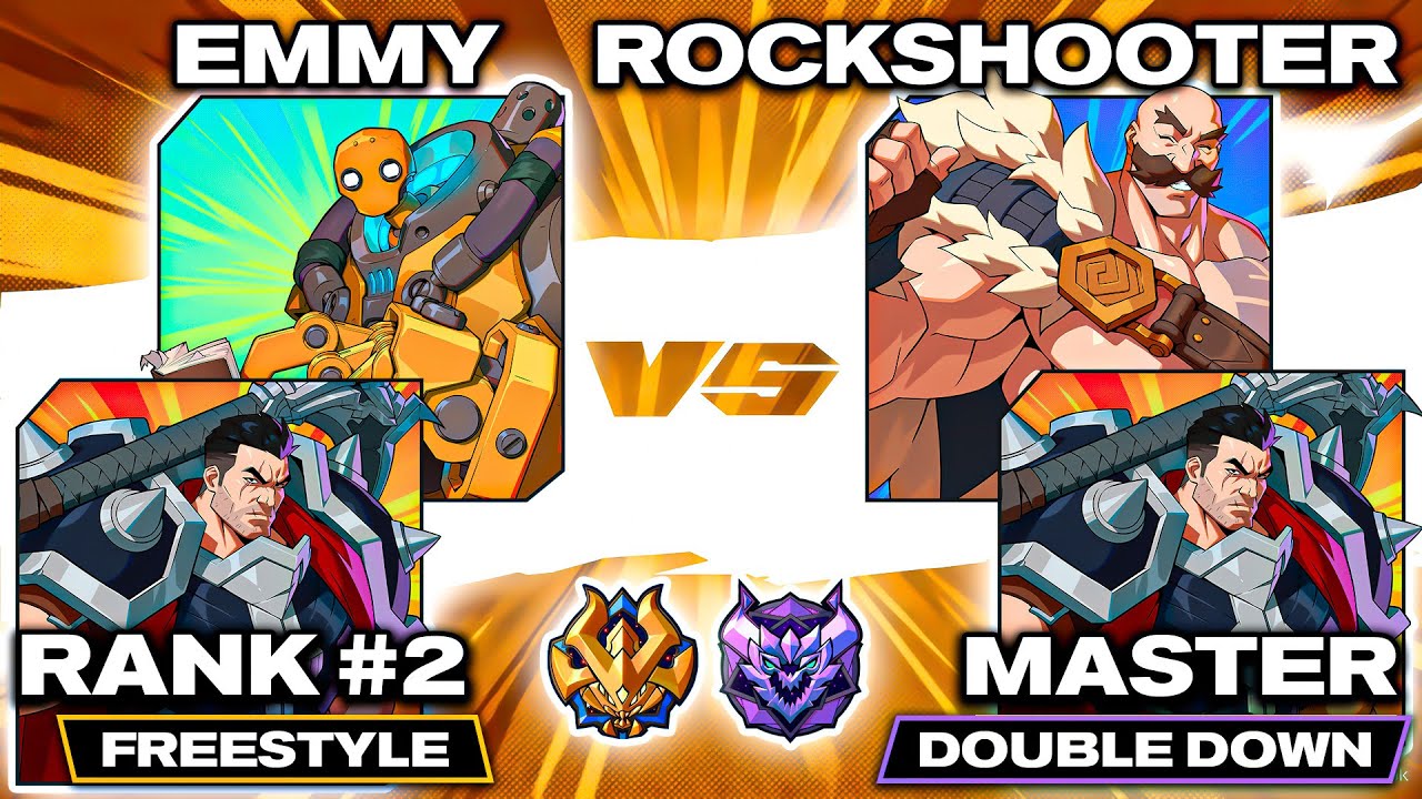 2XKO ▰ Emmy (#2) 🪓🤖 Darius/Blitzcrank vs RockShooter95 🪓💪 Darius/Braun ▰ Pro Level Replays