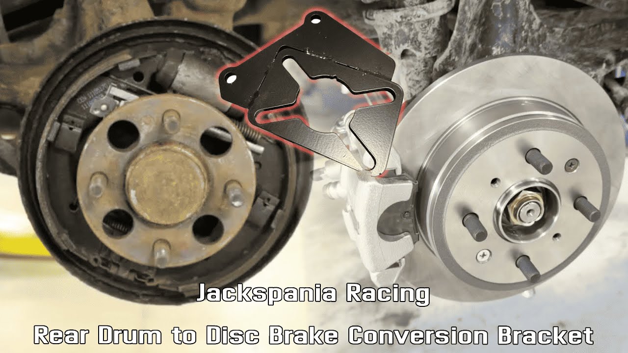 Installing JackSpania Racing rear disc conversion bracket on my EK Coupe!!